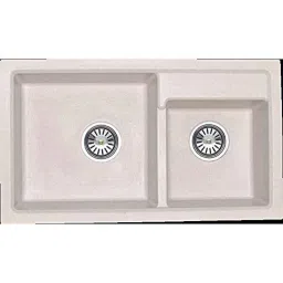Uken Heavy Duty Quartz Kitchen Sink (31X17.5) With Accessories(31/17.5-Qu-Gr-St-5) White-picture-44