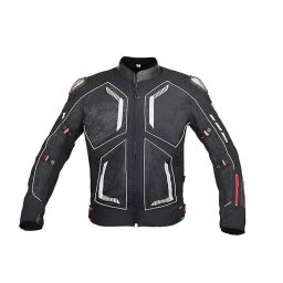 Biking Brotherhood Grey Stylish Leather Collar with Soft Neoprene Inner Spiti Jacket, Size: Small-image-84