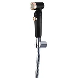 10X HF-9432 ABS Black Gold Health Faucet with Tube &a; Hook-21