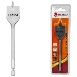 Malfah Enterprises 16mm Carbon Steel Silver Hex Shank Flat Wood Bit-image-33