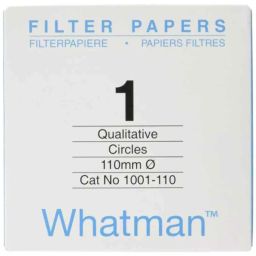 Whatman 100 Pcs 110mm Grade 1 Standard Qualitative Filter Paper Box, 1001-110-45
