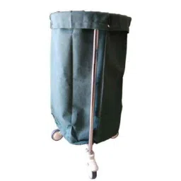 Acme 900x500mm Stainless Steel Soiled Linen Trolley with Canvas Bag, Acme-2075-7