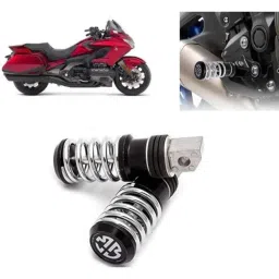 Auto Pearl 2 Pcs Steel Black Foot Rest Spring Coiled Set for Gold Wing-picture-8