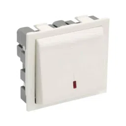 Legrand Britzy 32A 2 Module 1 Way Double Pole White Switch with Indicator, 6734 26-picture-16