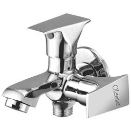 Oleanna Global Brass Silver Chrome Finish 2 Way Bib Cock-image-5