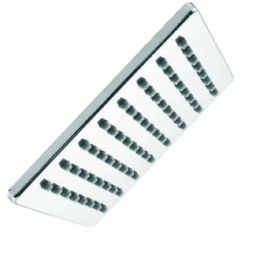 Evic Elegant 8x8 inch Brass Chrome Finish Silver Wall Mounted Overhead Shower-image-48