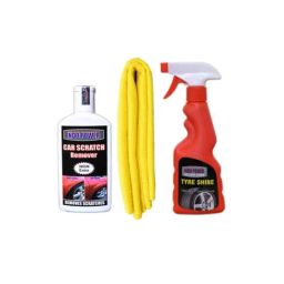 Indopower Ff731 250ml Tyre Shiner Spray, Yellow Microfiber Cloth &a; 100g Scratch Remover Kit, AHh733-image-44