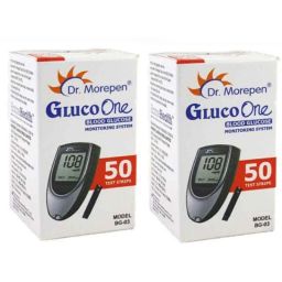 Dr. Morepen BG03-100 100 Pcs Glucometer Strips Box-38