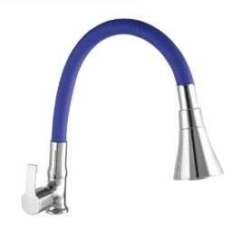 10X Brass Wall Mount Chrome Plated Blue Sink Tap, SN-28009-image-92