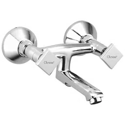 Oleanna Melody Brass Silver Chrome Finish Non Telephonic Wall Mixer-picture-28