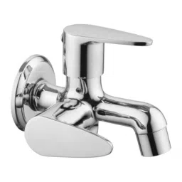 TROT Lotus Brass Silver Chrome Finish Two Way Bib Cock, LTS-07 (Pack of 2)-image-67