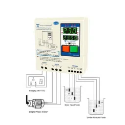Mivan Technologies DSL-R+RTC 30 A Digital Water Level Controller with Single Phase Starter, VA Meter, HV LV OL Dry Protection &a; Cyclic Timer image 2