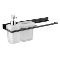 Ruhe Ember Aluminium Matt Black Finish Towel Ring with Tumbler Holder &a; Soap Dispenser, 12-1414-01-picture-31