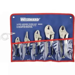 Westward 5Pcs Locking Pliers Set, 1ECG5-picture-37
