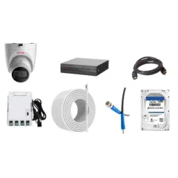 CP Plus 5MP IR Indoor &a; Outdoor CCTV Combo Kit with 8Ch DVR, 7 Dome Camera, 8Ch SMPS, 70m Copper Cable, 500GB HDD &a; Connectors-85