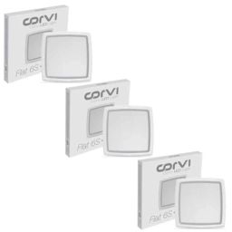 Corvi Flat 6S 15W 3000K Warm White Square LED Panel Light, HPCA34143 (Pack of 3)-6