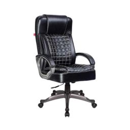 Mezonite Eleganz Leatherette Executive High Back Revolving Office Chair with Integrated Lumbar Support, OFF.78549021-37