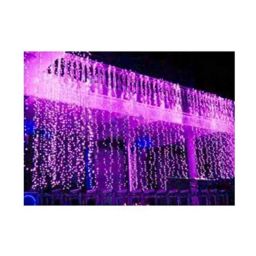 Ever Forever 10x8ft Pink Waterfall Mode Curtain String Light with Multi Function Modes for Decoration, Home, Temple, Festival &a; Diwali (Pack of 2) image 4