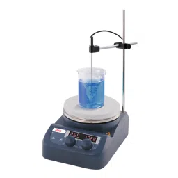 Abdos Swirltop LED Digital Magnetic Stirrer &a; Hot Plate with Support Rod &a; External Temperature Probe, E11231-48