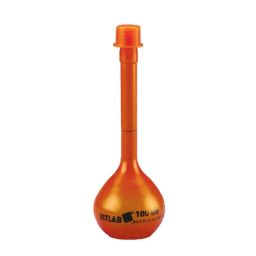 Tarsons 250ml Polymethylpentene Amber Volumetric Flask, 323150-24