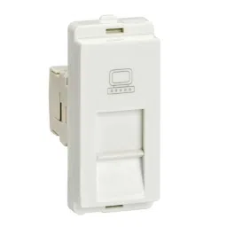Schneider Electric Livia 1 Module RJ45 CAT6 White Data Outlet with Shutter, P4046-image-87