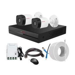CP Plus 2.4MP Indoor &a; Outdoor CCTV Combo Kit with 4Ch DVR, 2 Bullet Camera, 4Ch SMPS, 70m Copper Cable &a; Connectors-50