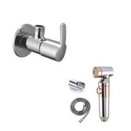IRIS ZX1034 Health Faucet with Stainless Steel Tube, Wall Hook &a; Prime Brass Angle Valve Combo by Moglix-38