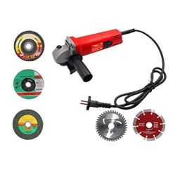 Hillgrove HGANG2B5M1 100mm Metal Angle Grinder with 5 Pcs Wheel Set, HG0180-16