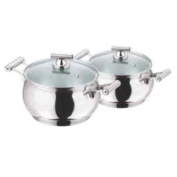 Vinod 2 Pcs Induction Friendly Sicily Set with Lid, 2ITBSO (Pack of 2)-32