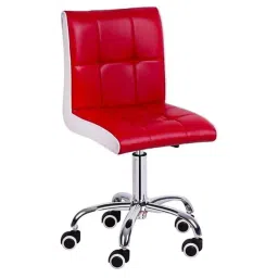 Caddy PU Leatherette Adjustable Armless Office Chair, DM 121 (Pack of 2)-picture-3