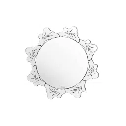 Cera 800x800mm Round Shape Wall Mount Decorative Bathroom Mirror, D3510110-picture-0