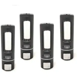 Prestige 400ml Plastic Black Heavy Duty Wall Mount Liquid Soap Dispenser (Pack of 4)-12
