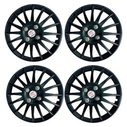 Auto Pearl 4 Pcs 12 inch ABS &a; Plastic Black Press Type Fitting Car Wheel Cover Set for Maruti Alto Std-11