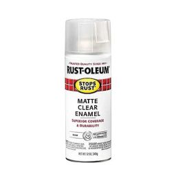 Rust-Oleum 285093 340g Matt Clear Stops Rust Protective Enamel Spray Paint-picture-3