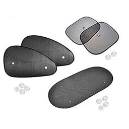 Auto Pearl 5 Pcs PVC &a; Mesh Black Window &a; Rear Sun Shade Set for Ford Endeavour, Chipkoo_5Pcs_Endeavour-picture-29