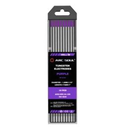iBELL Arc Soul 1.6mm 175mm 300A Purple Tungsten Electrode (Pack of 10)-28