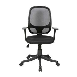 Regent 802 Net &a; Metal Black Mesh Chair-113