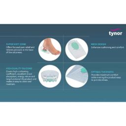 Tynor Silicon Heel Cushion, K02AHZ, Size: Small image 5