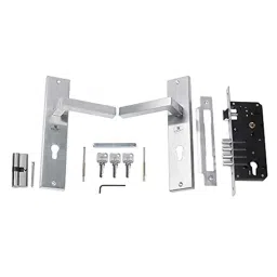 Voltizi Bego 10 inch ‎Stainless Steel 304 Matt Finish Mortise Door Lock with Door Handle Lock Set-image-59