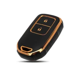 Flymaster Thermoplastic Polyurethane Black TPU Car Key Cover, BLACK-TPURKE-22-image-42
