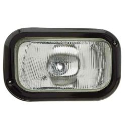 Uno Minda HL-5605M Head Light Assembly with P43 Bulb Holder &a; Bracket For TATA 2518 HYVA Tipper Dumper-13