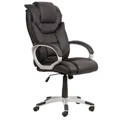 Mezonite Leatherette Black Exclusive High Back Cushion Executive Office Chair, KI757-picture-13