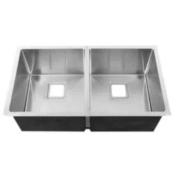 Crocodile 32x20x10 inch Stainless Steel Double Bowl Diamond Cut Straight Line Kitchen Sink-picture-35