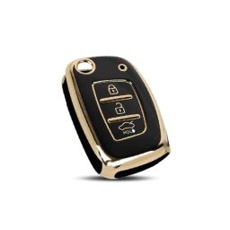 Flymaster Thermoplastic Polyurethane Black TPU Car Key Cover, BLACK-TPURKE-14-picture-43