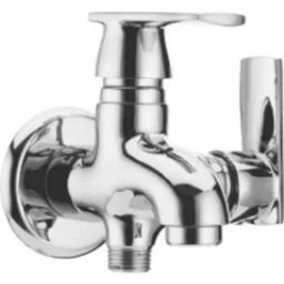 Cera Titanium Brass Chrome Finish 2-Way Bib Cock, F1003161-30