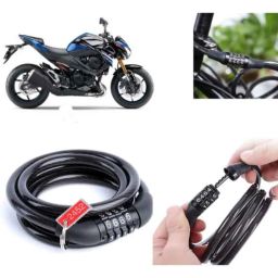 Auto Pearl PVC &a; Plastic Black Combination Cable Lock for Z800, 860-picture-36