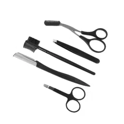DeoDap 5-in-1 Stainless Steel Professional Eyebrow Kit, 13890-image-34