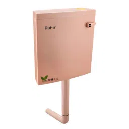 Ruhe 8.5 Litre PVC Pink Wall Hung Flushing Cistern, 18-0401-01-picture-0