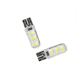 AOW 6 SMD (Blue) Gel LED Parking Bulb Pilot Light/License Plate car Lights For Volkswagen Grande Punto (Pair/12V)-11