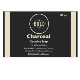 Bold Man 100g Charcoal Glycerine Soap for Exfoliating Deep Cleanser, CLITR0022026-image-6